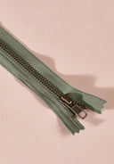 Brass Single Slider Zipper - 30 cm