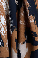 Tissu Mira viscose imprimé caramel noisette au mètre – fluide et délicat – Atelier Brunette