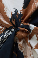 Tissu Mira viscose imprimé caramel noisette au mètre – fluide et délicat – Atelier Brunette