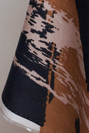 Tissu Mira viscose imprimé caramel noisette au mètre – fluide et délicat – Atelier Brunette