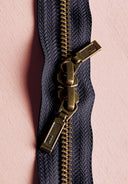 Zip Double Curseur Laiton - 40 cm