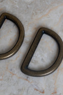 Passants demi rond 30 mm laiton x 2