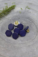 Quartz Buttons - Cobalt