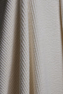 Tissu velours bubble blanc cassé écru au mètre – doux et aérien – Atelier Brunette
