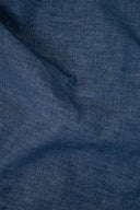 Tissu velours tissé bleu vintage délavé au mètre – doux et légèrement brillant – Atelier Brunette