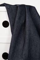 Tissu velours tissé gris anthracite foncé au mètre – doux et légèrement brillant – Atelier Brunette