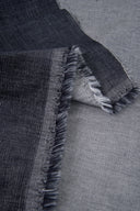Tissu velours tissé gris anthracite foncé au mètre – doux et légèrement brillant – Atelier Brunette