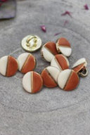 Boutons Wink Black - Chestnut