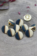 Wink Buttons Off-White - River