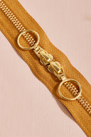 Gold Double Slider Zipper - 40 cm
