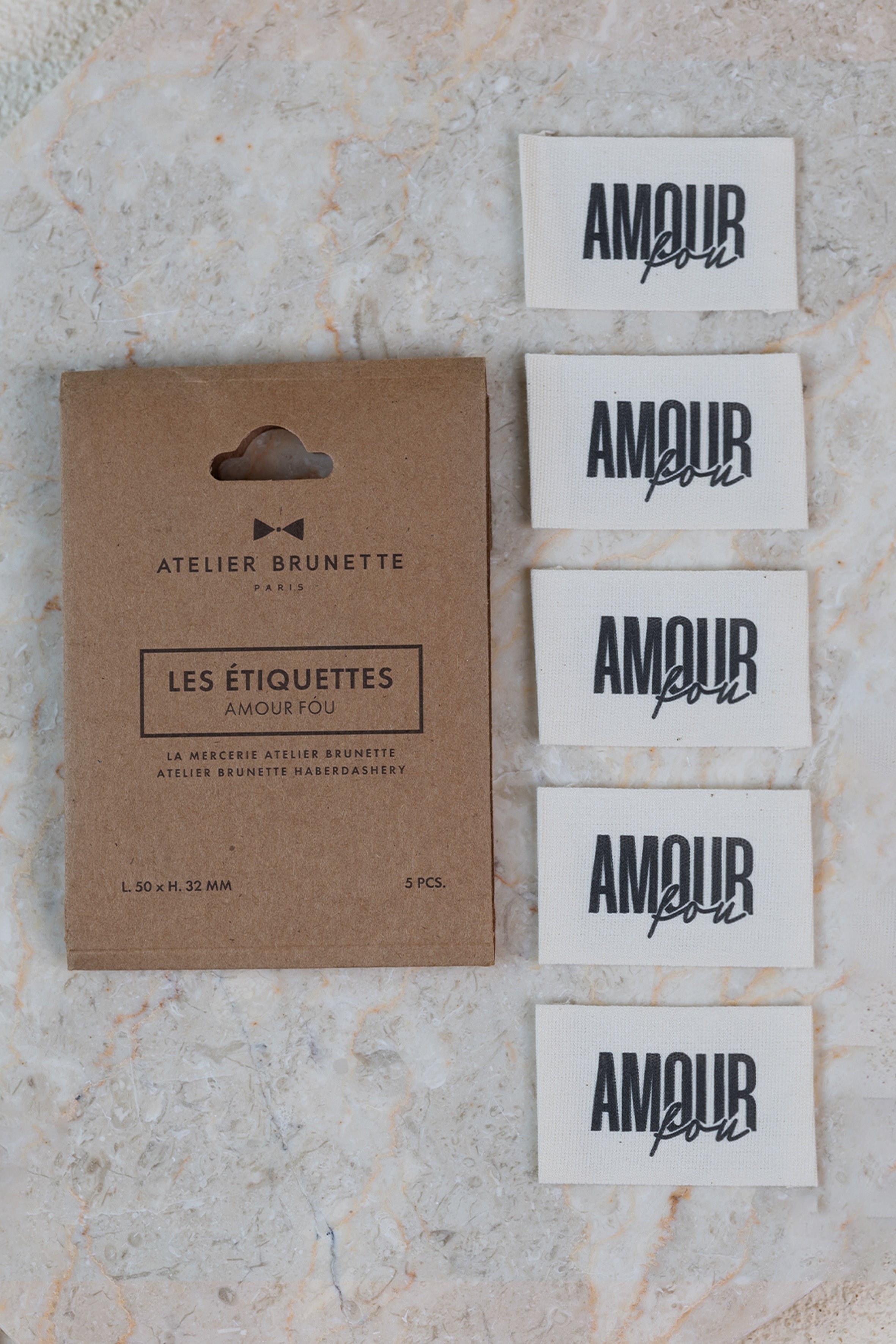 Pack étiquettes Amour Fou - Atelier Brunette - 1