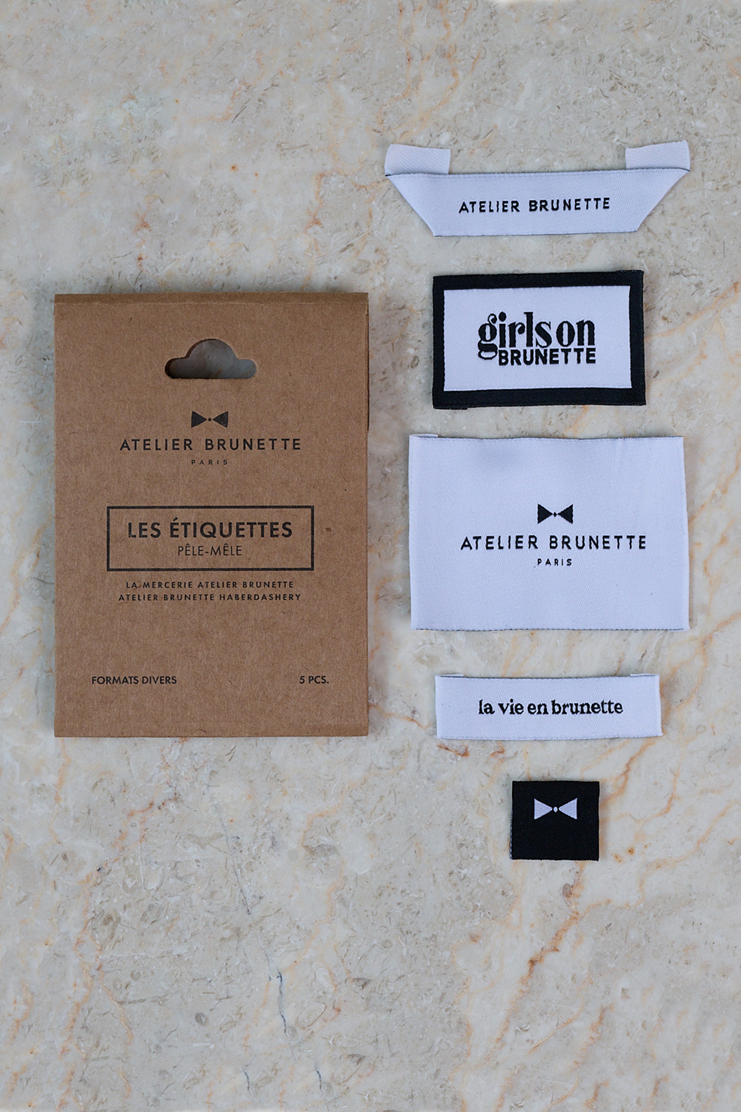 Atelier Brunette labels pack