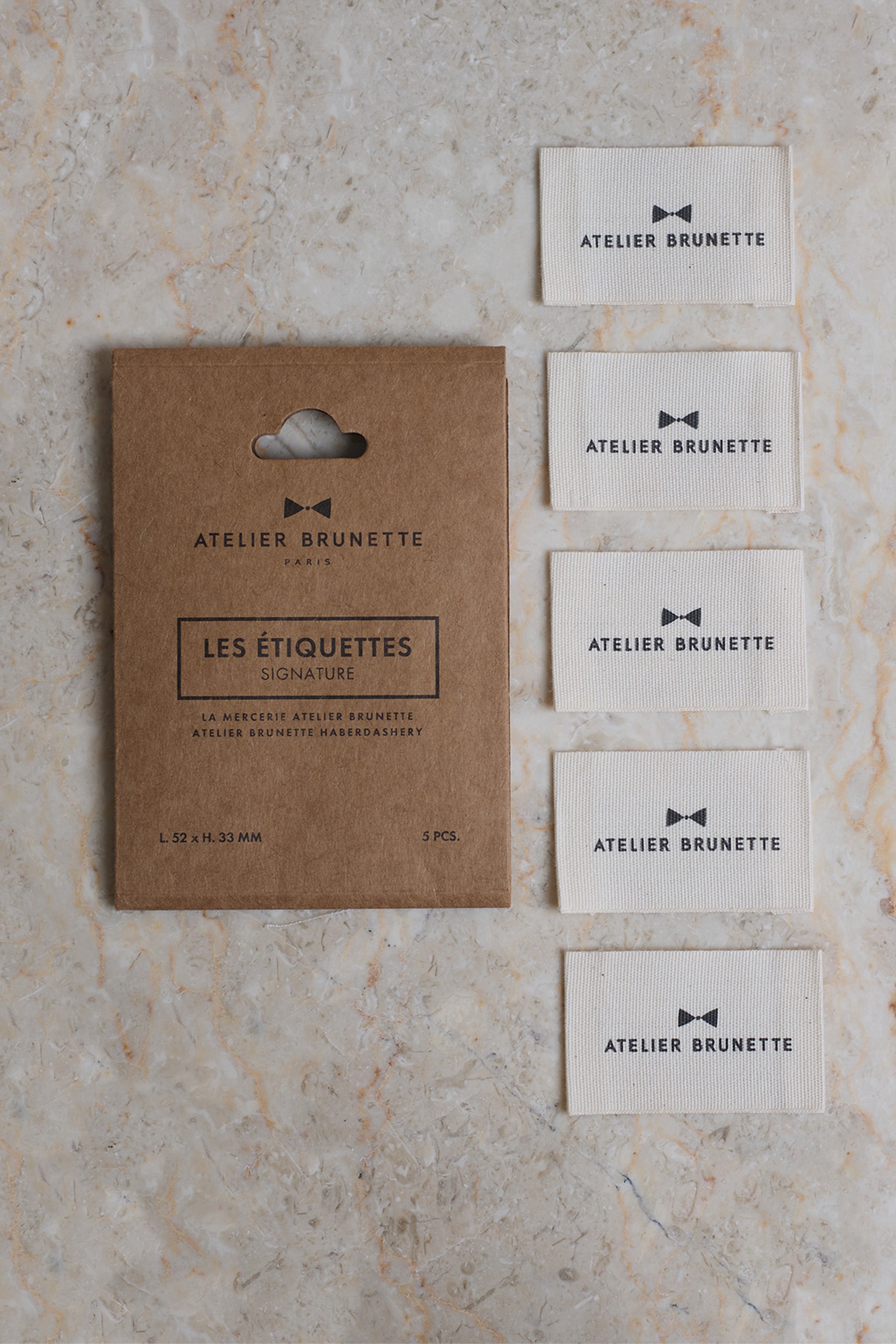 Pack étiquettes Signature Atelier Brunette