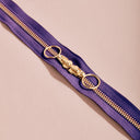 Gold Double Slider Zipper - 40 cm