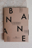 Bum Bag pattern – kraft cardboard pattern envelope printed with the bum bag, Atelier Brunette logo, marble background – Atelier Brunette
