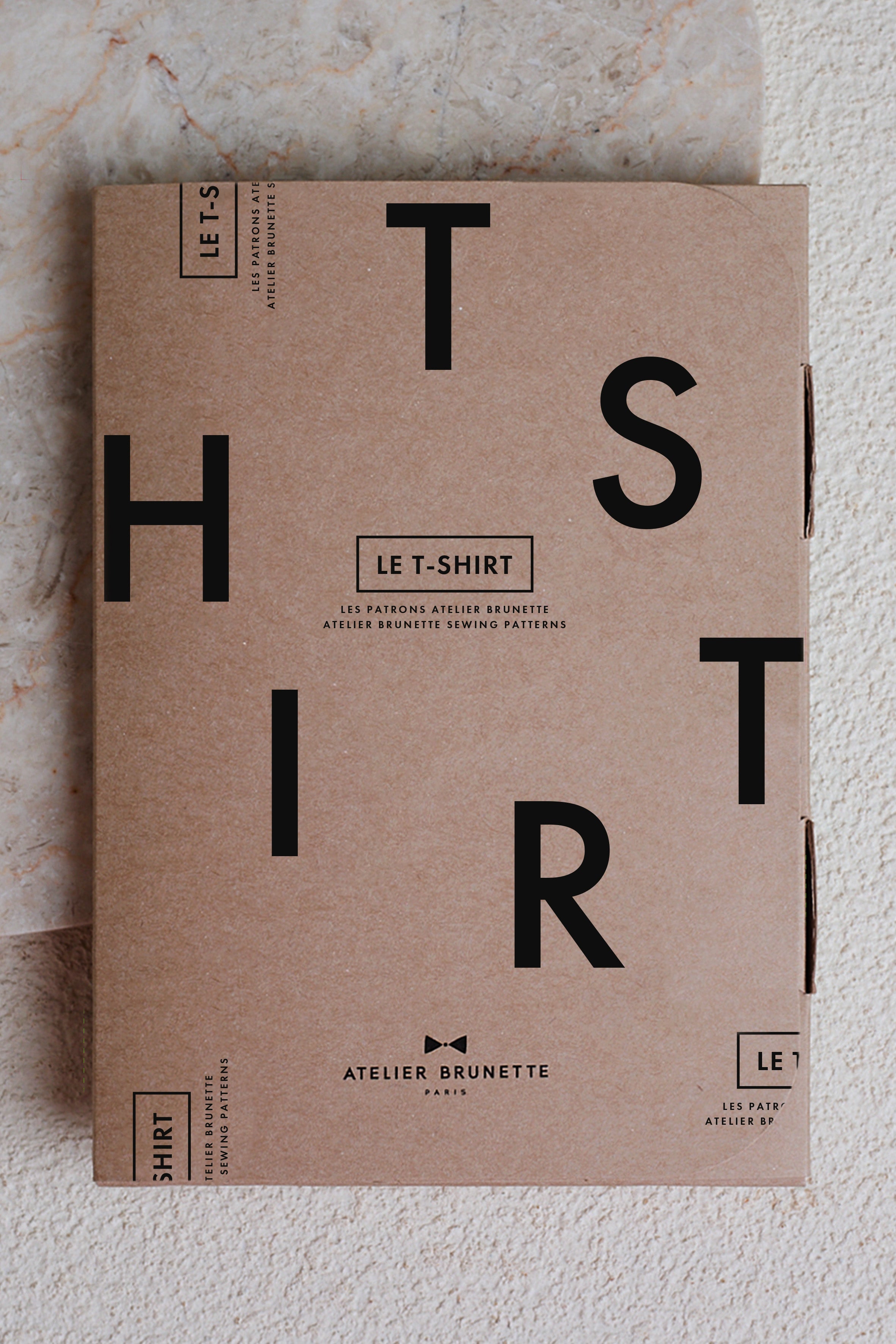 T-Shirt Dress pattern (envelope) – kraft envelope printed with the T-SHIRT, packaging cover – Atelier Brunette