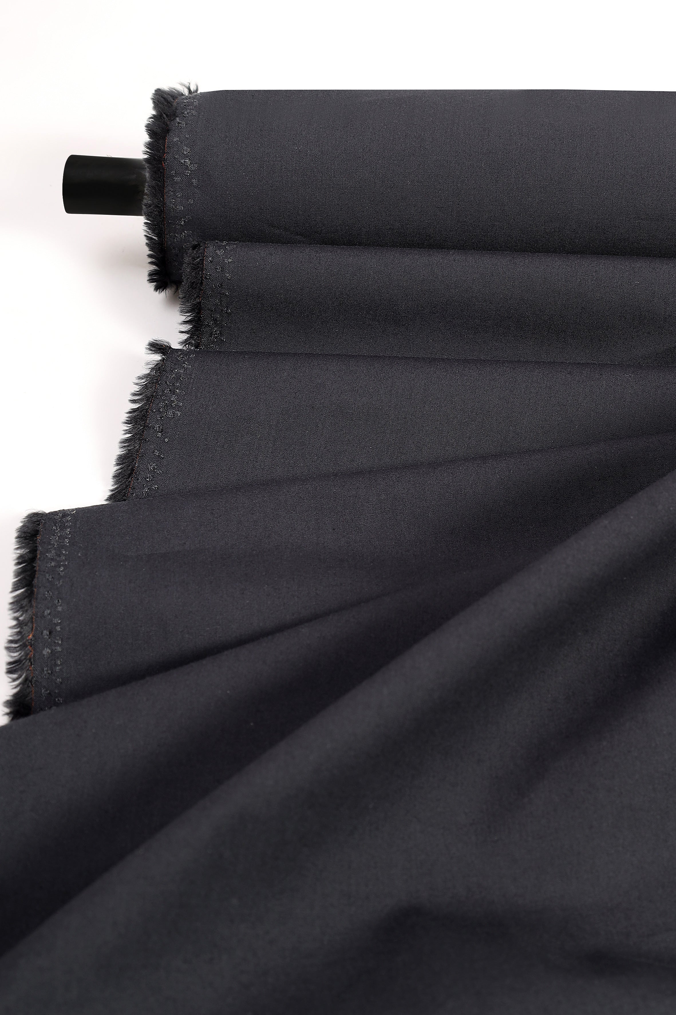Tissu Coton Bambou Deep Charcoal