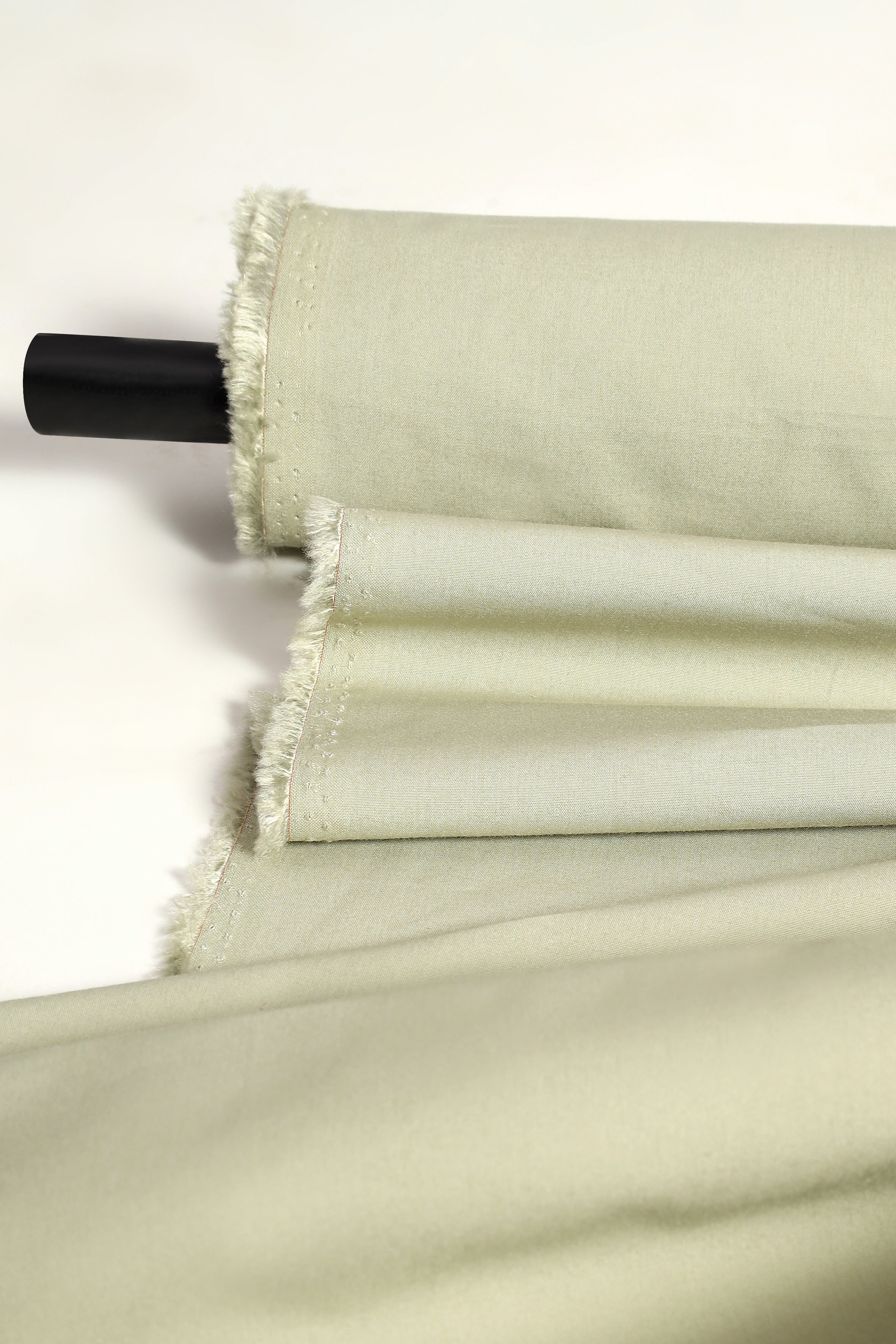 Tissu Coton Bambou Mineral Green