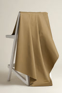 Tissu coton chino stretch taupe café au mètre – doux et extensible – Atelier Brunette