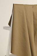 Tissu coton chino stretch taupe café au mètre – doux et extensible – Atelier Brunette
