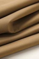 Tissu coton chino stretch taupe café au mètre – doux et extensible – Atelier Brunette