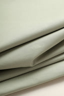 Tissu coton chino stretch vert minéral au mètre – doux et extensible – Atelier Brunette