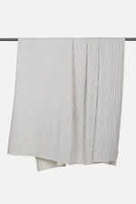 Denim Stripes Off White Fabric 