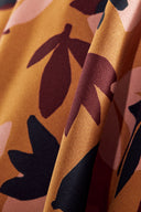 Tissu Séraphine viscose EcoVero fleuri ocre doré au mètre – romantique – Atelier Brunette