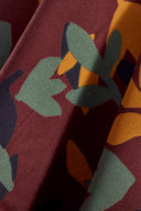 Tissu Séraphine viscose EcoVero fleuri rouille au mètre – romantique – Atelier Brunette
