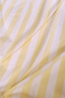 Tissu Stripes coton bambou rayé crème vanille au mètre – Atelier Brunette