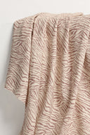 Tissu Sya lin viscose imprimé blanc cassé écru au mètre – botanique et léger – Atelier Brunette