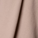 Tissu bord-côte jersey beige sable au mètre – élastique et doux – Atelier Brunette