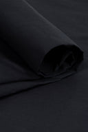 Tissu coton déperlant imperméable noir au mètre – idéal trench – Atelier Brunette