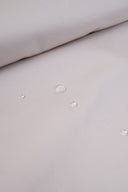 Tissu coton déperlant imperméable beige argile au mètre – idéal trench – Atelier Brunette