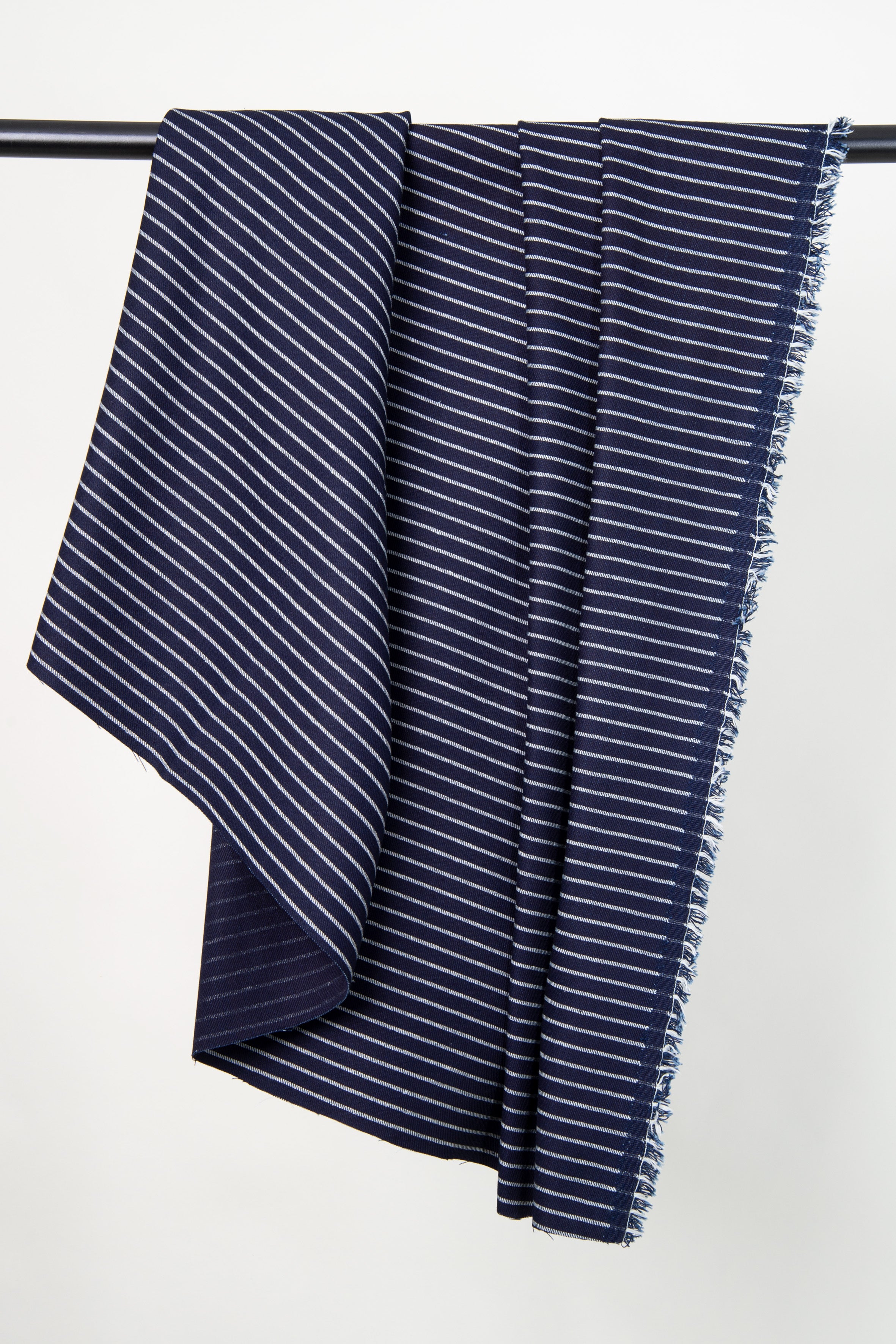 "Denim Stripes Indigo" fabric