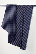 Tissu denim indigo profond au mètre – résistant et tendance – Atelier Brunette