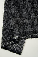 Tissu lainage moucheté noir et blanc cassé au mètre – chiné chic et chaud – Atelier Brunette