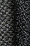 Tissu lainage moucheté noir et blanc cassé au mètre – chiné chic et chaud – Atelier Brunette