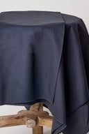 Tissu popeline coton gris anthracite foncé au mètre – lisse et soyeux – Atelier Brunette