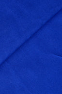 Tissu popeline coton bleu électrique au mètre – lisse et soyeux – Atelier Brunette