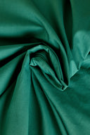 Tissu popeline coton vert acidulé vif au mètre – lisse et soyeux – Atelier Brunette