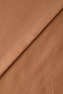 Tissu popeline coton caramel noisette au mètre – lisse et soyeux – Atelier Brunette