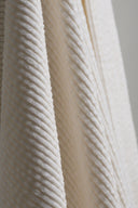 Off-white bubble velvet fabric by the metre – soft and airy – Atelier Brunette